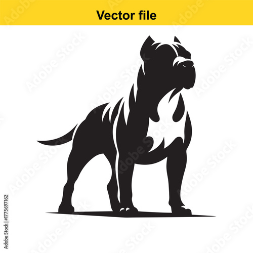  dog victor style minimalistic logo