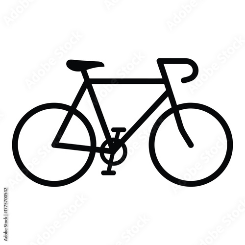 Bicycle icon vector illustration isolated on white background