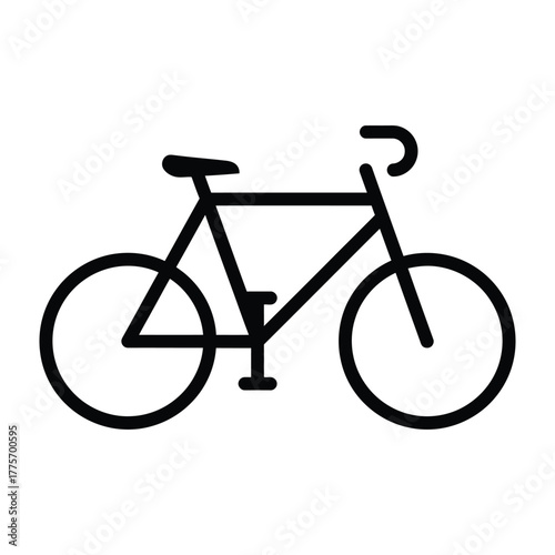 Bicycle icon vector illustration isolated on white background