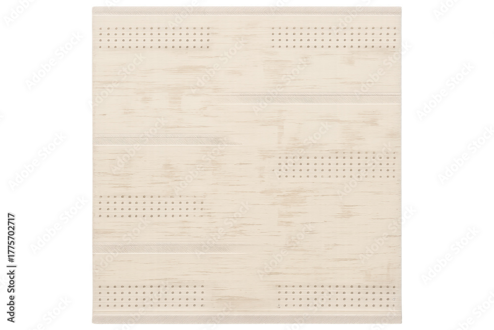 Fototapeta premium Perforated woodgrain vinyl soffit panel with transparent background