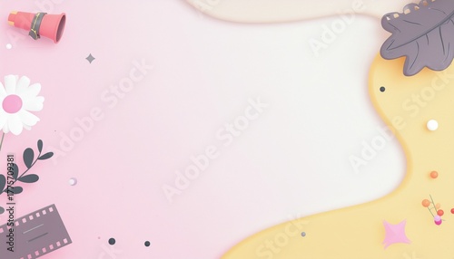 Minimal pastel background with subtle paper texture and smooth lighting. Ideal for branding, packaging, or minimalist web design