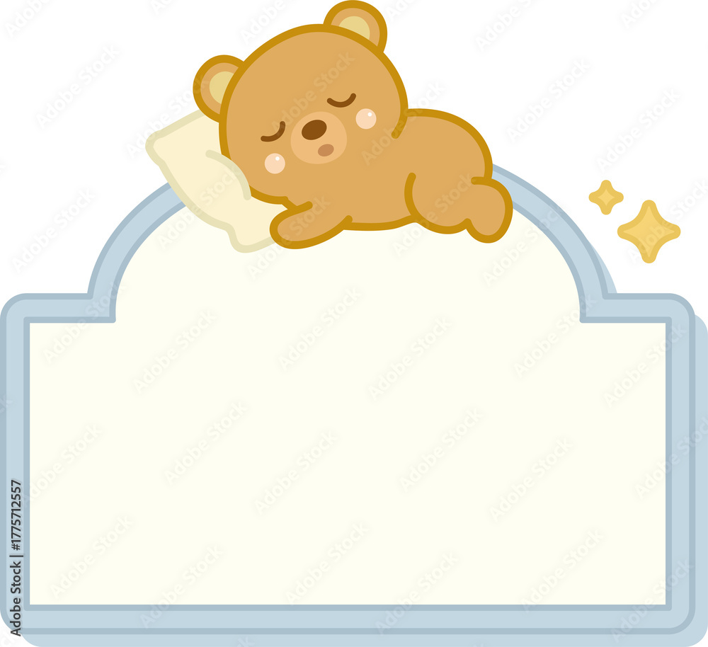 Fototapeta premium Cute Bear frame