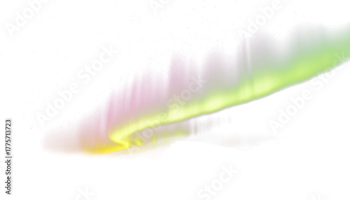 Aurora Borealis Rainbow Glow Transparent Background
