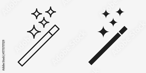 Minimal gray vector enhancement icon in AI format, ideal for improvement, innovation, and digital technology interface designs.