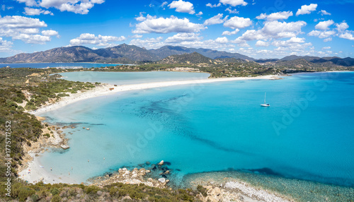 Porto Giunco beach in South Sardinia