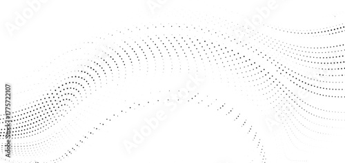 Soft halftone wavy line background, minimal abstract texture, flowing modern design pattern, smooth gradient wave effect, elegant digital composition with light illusion