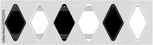 Retro Motel Keychain Vector Set, Vintage Hotel Key Tag Collection
