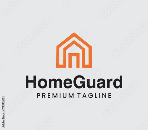 A professional real estate logo representing trust, growth, and modern architecture — perfect for property and construction businesses.