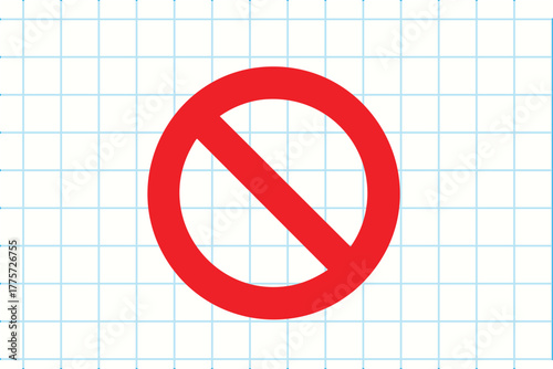 Stop sign symbol vector