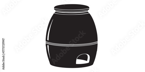 tandoor oven icon vector