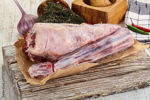 Quadro su tela Raw beef oxtail for cooking