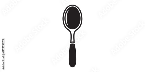 spoon utensil icon vector