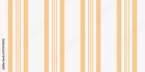 Vertical stripes pattern in warm golden hues and crisp white. Textile design element for backgrounds, wallpapers, fashion, and creative projects requiring a classic, refined touch.