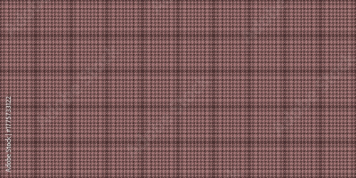 Detailed houndstooth fabric pattern in mauve. Classic, timeless textile design. Ideal for backgrounds, apparel,  design projects needing elegance.