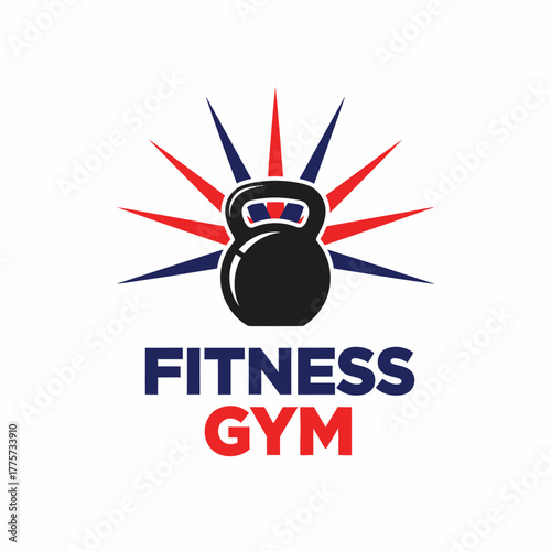 dynamic fitness gym logo a visual emblem of strength and physical activity