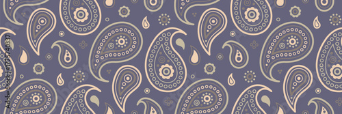 Trend ethereal at curly fashion. Modern custom as bohemian paint. Repeat eco of rich paisley.