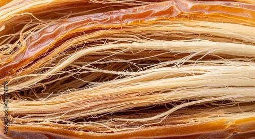 Intricate Fiber Pattern: Detailed Macro View Demonstrating Texture, Lines, And Layers