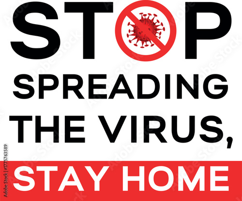 A powerful conceptual image illustrating the message “Stop the Spread of the Virus.” Ideal for raising awareness about COVID-19 and future pandemics, it promotes hygiene, social distancing, and public