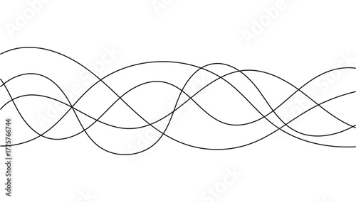 Monochrome Mesh of Interfering Sine Waves