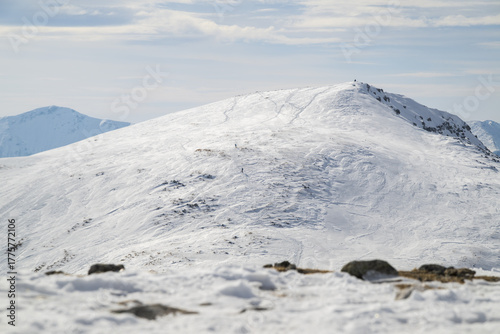 Mountains covered with snow

