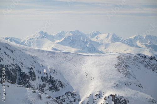 Mountains covered with snow

