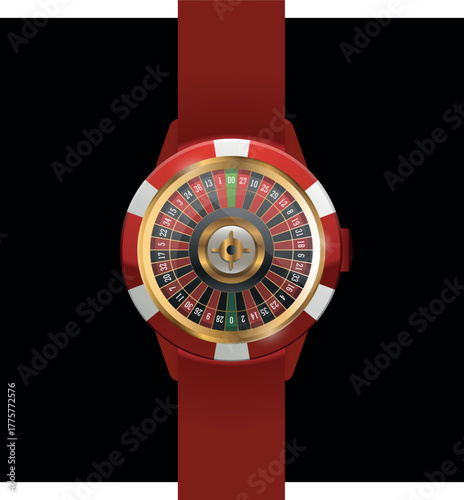 Casino roulette-themed watch