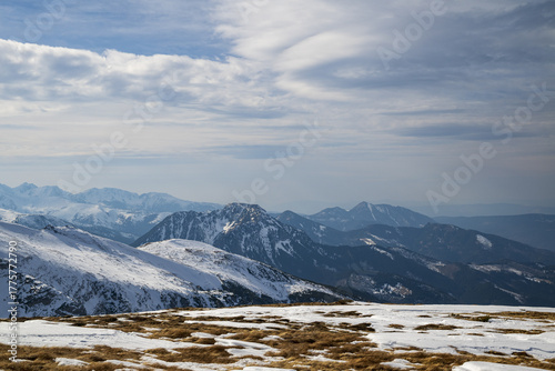 Mountains covered with snow
