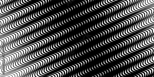 Abstract hair from black lines on a white background. Modern striped vector background