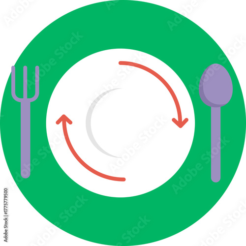 A rotating tray filled with high-calorie fast foods, symbolizing overeating habits.