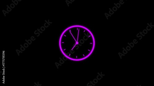 New analog clock animation. animated clock, clock icon concept . analog clock 24 hour day fast speed sign symbol. watch icon ,Clock Counting Down 24 Hour Day Fast Speed.4k