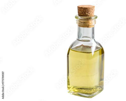 bottle of olive oil cutout, isolated 