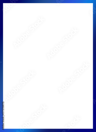 Shades of Blue Border Frame Template Portrait