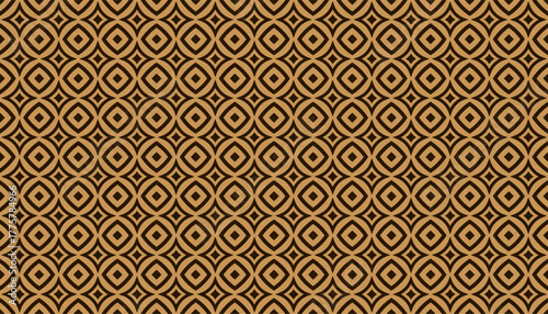 Gold bar geometric square seamless pattern, vintage retro line art decoration vector wallpaper