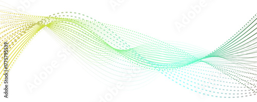  Dynamic cyan and yellow Wavy Lines Abstract Energy Waves: Cyberpunk Technology Background	
