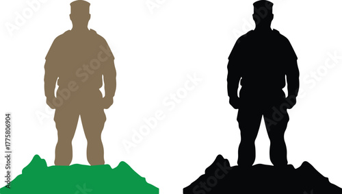 Veteran Silhouette Standing icon
