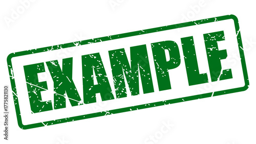 Example stamp with grunge texture