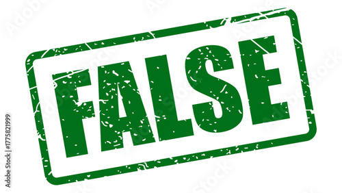 False stamp with grunge texture