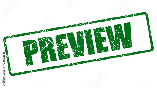 Preview stamp with grunge texture