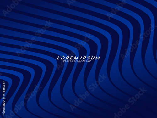 Premium background design with dark blue luxury motif. Vector horizontal template, for digital lux business banners, contemporary formal invitations, luxury vouchers, gift certificates, etc.	