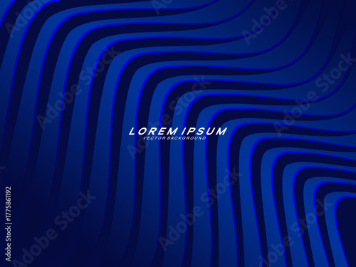 Premium background design with dark blue luxury motif. Vector horizontal template, for digital lux business banners, contemporary formal invitations, luxury vouchers, gift certificates, etc.	