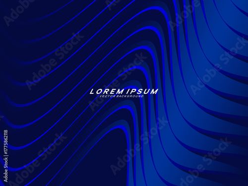 Premium background design with dark blue luxury motif. Vector horizontal template, for digital lux business banners, contemporary formal invitations, luxury vouchers, gift certificates, etc.	