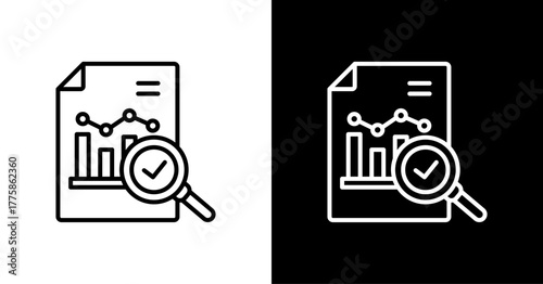 Data Quality  White Icon Set Design