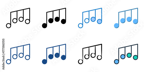 Arpeggio icon set multiple style collection 
