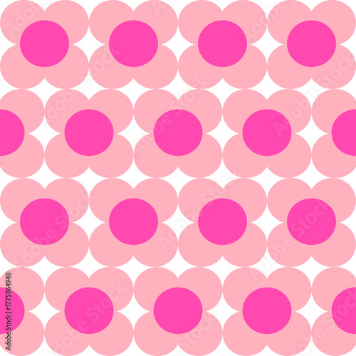 Elegant seamless pattern with pansy flowers, design elements.