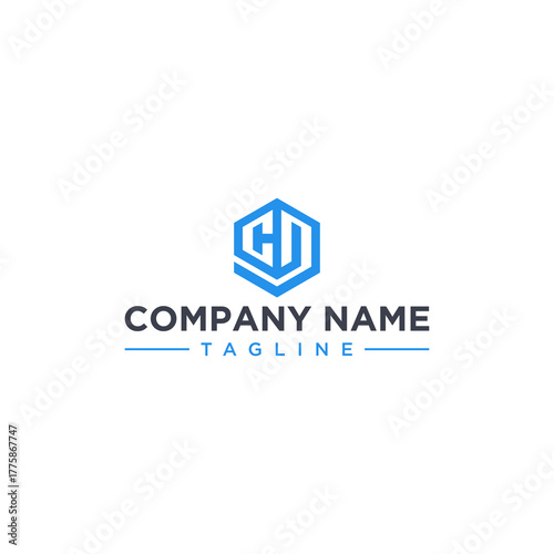 CD creative design outline of hexagon shape	