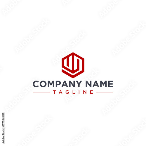 UD creative design outline of hexagon shape	