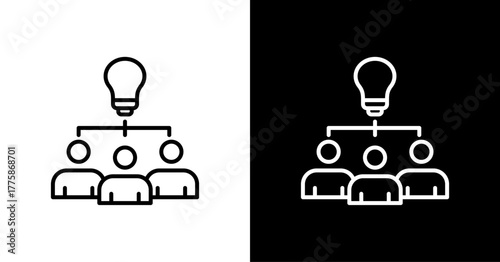 Creativity  White Icon Set Design