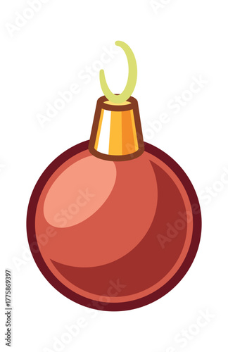 Red color lamp Christmas garland