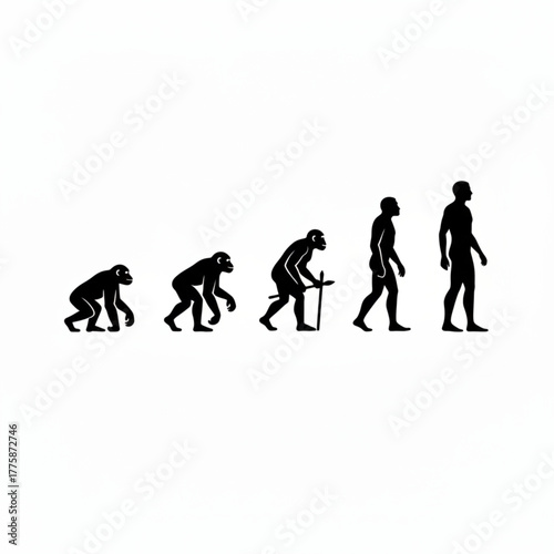 Darwin theory vector ilustration 