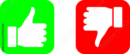 Like and Dislike Icons